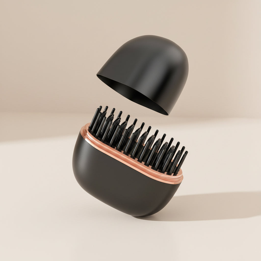 Spazzola Lisciante Senza Fili | Mini Piastra Portatile Anti-Crespo